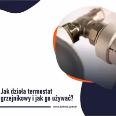 Dłoń reguluje termostat grzejnikowy, pokazując, jak działa termostat w grzejniku, by oszczędzać energię.