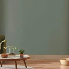 Zieleń na ścianie, idealna do salonu. Zastanawiasz się, jaka farba do ścian nada wnętrzu spokój i elegancję?