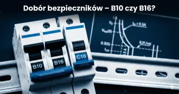 Jaki bezpiecznik do gniazdek? Wybór między B10 a B16 zależy od obciążenia. Na zdjęciu widać bezpieczniki i schemat.
