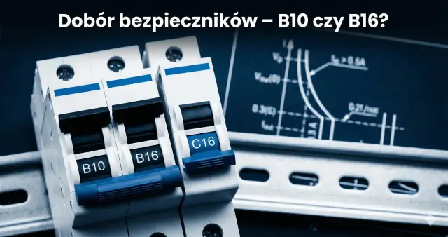 Jaki bezpiecznik do gniazdek? Wybór między B10 a B16 zależy od obciążenia. Na zdjęciu widać bezpieczniki i schemat.